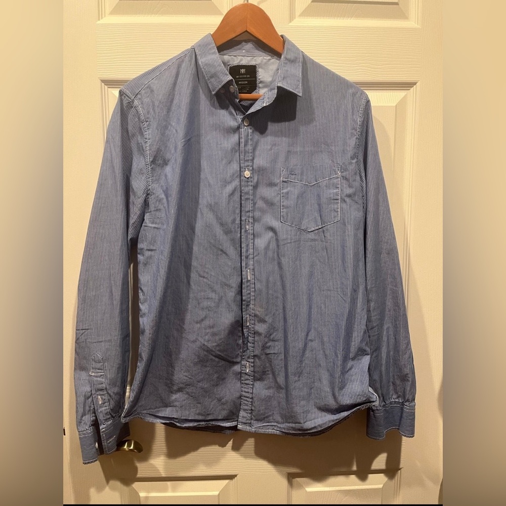 Blue Oxford shirt- M